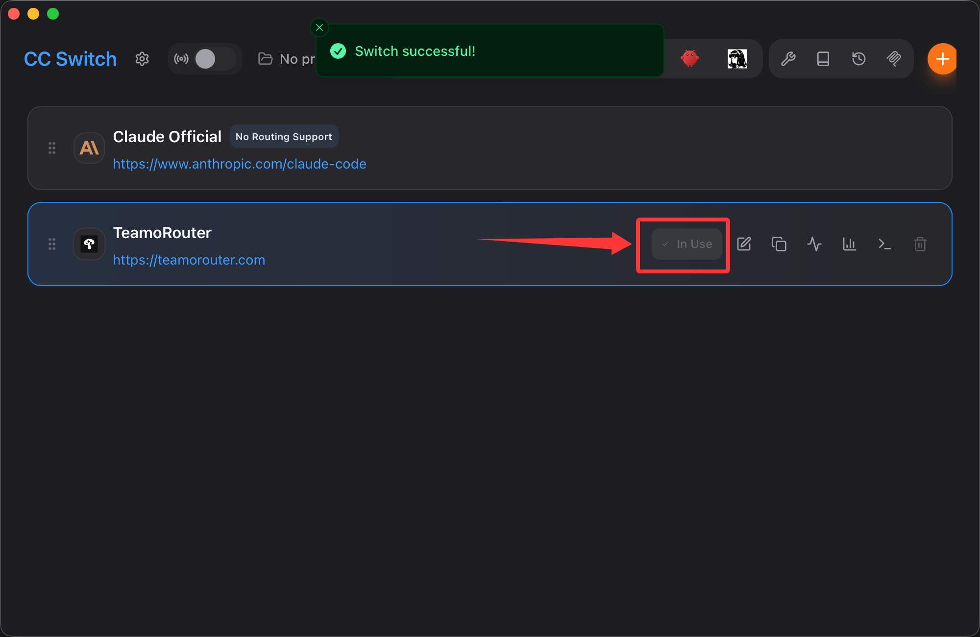 Enable TeamoRouter